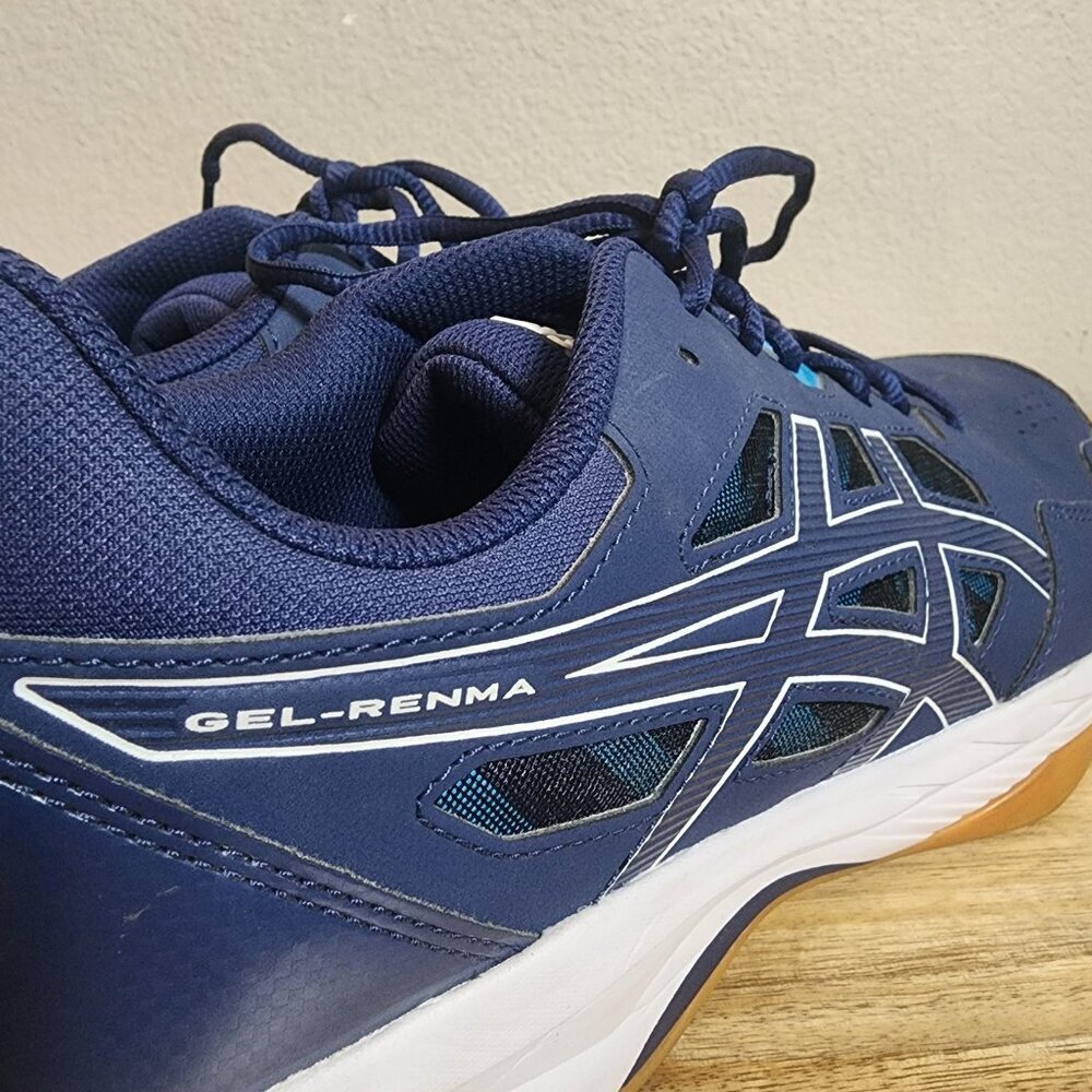 Asics GEL-RENMA Shoes Mens Size 13 Navy Blue Pickleball Court Gum Sole 1071A068 - Picture 3 of 14